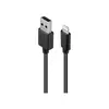 Kép 1/3 - Acme (CB1031) 1m USB - Lightning kábel Fekete