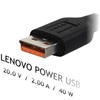 Kép 3/7 - Akyga AK-ND-59 20V / 2A 40W Lenovo Power USB
 Laptop Tápegység