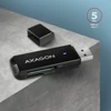 Kép 2/6 - Axagon (CRE-S2N) Superspeed USB 3.2 Gen 1 Type-A, Slim SD/microSD Kártyaolvasó