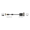 Kép 2/3 - Delock DisplayPort 1.1 > DVI anya passzív fekete Adapter (61847)