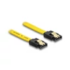 Kép 1/2 - Delock 82808 SATA3 20cm Fém záras Sárga Adatkábel