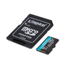 Kingston 128GB SD micro Canvas Go! Plus (SDCG3/128GB) Memória kártya Adapterrel