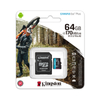 Kingston 64GB SD micro Canvas Go! Plus (SDCG3/64GB) Memória kártya Adapterrel