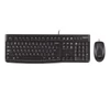 Kép 1/3 - Logitech MK120 Vezetékes Egér és Billentyűzet HUN Fekete