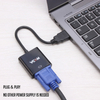 VCOM (CG591-B-0.15) HDMI-VGA Fekete Átalakító Kábel