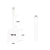Kép 2/3 - VCOM (CG613-0.15) Mini DisplayPort Apa - VGA Anya Fehér Átalakító Kábel