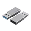 Kép 1/5 - 4Smarts USB Type C - USB Szürke Átalakító Adapter