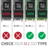 Kép 10/10 - Axagon (EEM2-SA) SuperSpeed USB Micro-B M.2 Sata Szürke Ház