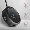 Kép 2/5 - Axagon (HUE-P1C) 4 portos USB-C Round HUB
