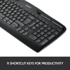 Kép 3/4 - Logitech MK330 Vezeték Nélküli Egér és Billentyűzet HUN Fekete