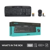 Kép 4/4 - Logitech MK330 Vezeték Nélküli Egér és Billentyűzet HUN Fekete