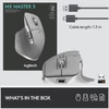 Kép 7/7 - Logitech MX Master 3 Advanced Vezeték nélküli Bluetooth-os Egér Szürke