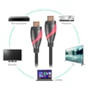 Kép 3/4 - VCOM (CG525-R-10.0) HDMI Apa-Apa 10m (V2.0, 19M/M, 3D) Piros-Fekete Kábel