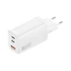 Kép 1/3 - 4Smarts PDPlug Trio Töltő adapter, 65W, GaN 2C+1A, Fehér