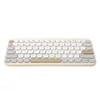 Kép 2/8 - Asus Marshmallow KW100 HU kiosztású Vezeték nélküli billentyűzet Oat Milk