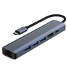 Kép 2/3 - Iris IH6-22 6in1 (3xUSB/1xLAN/1xHDMI/1xDP-USB-C 100W) Dokkoló