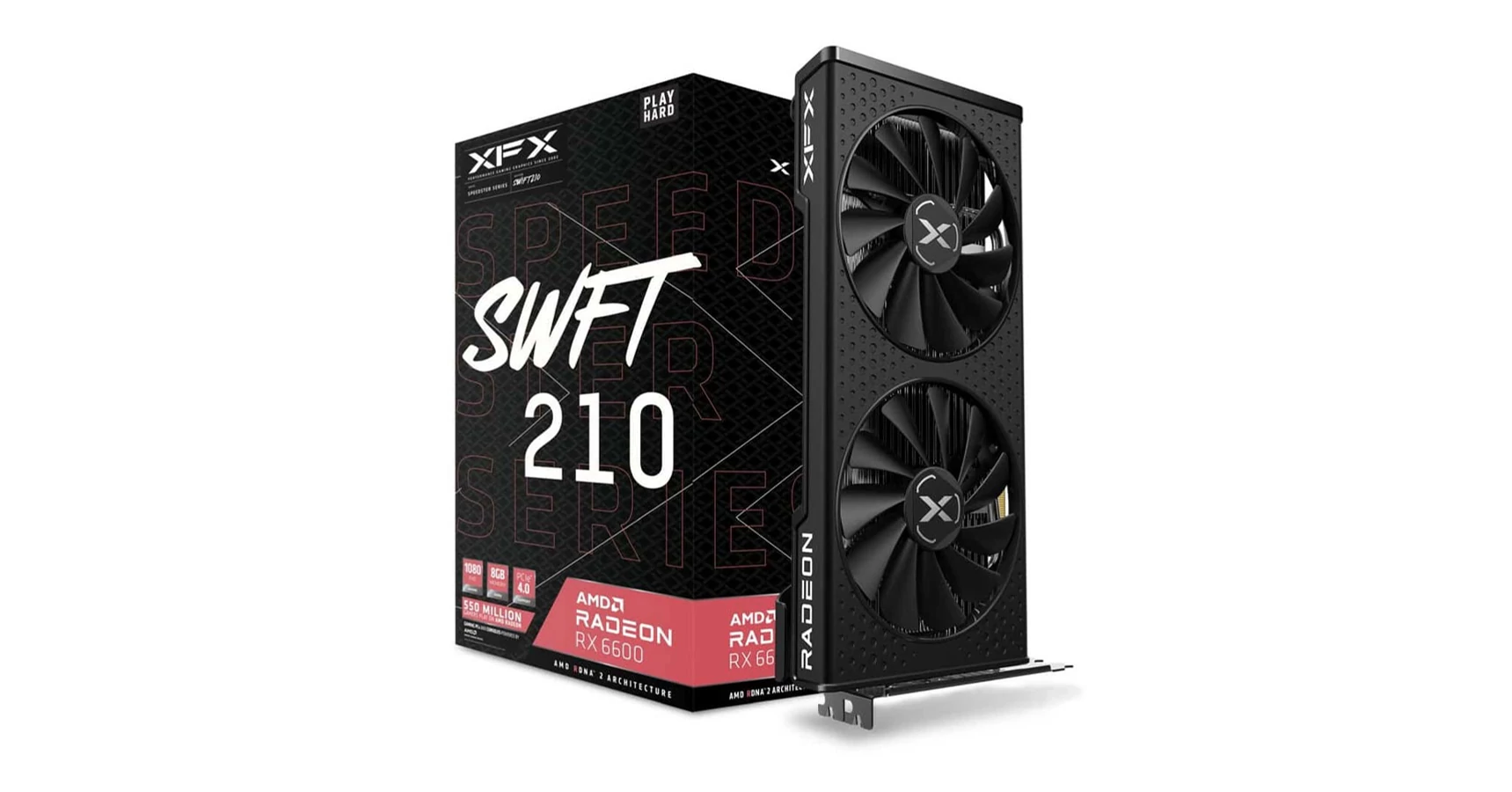  XFX Speedster SWFT 210 AMD Radeon RX 6600 Core Gaming 8GB GDDR6 (RX-66XL8LFDQ) Videokártya