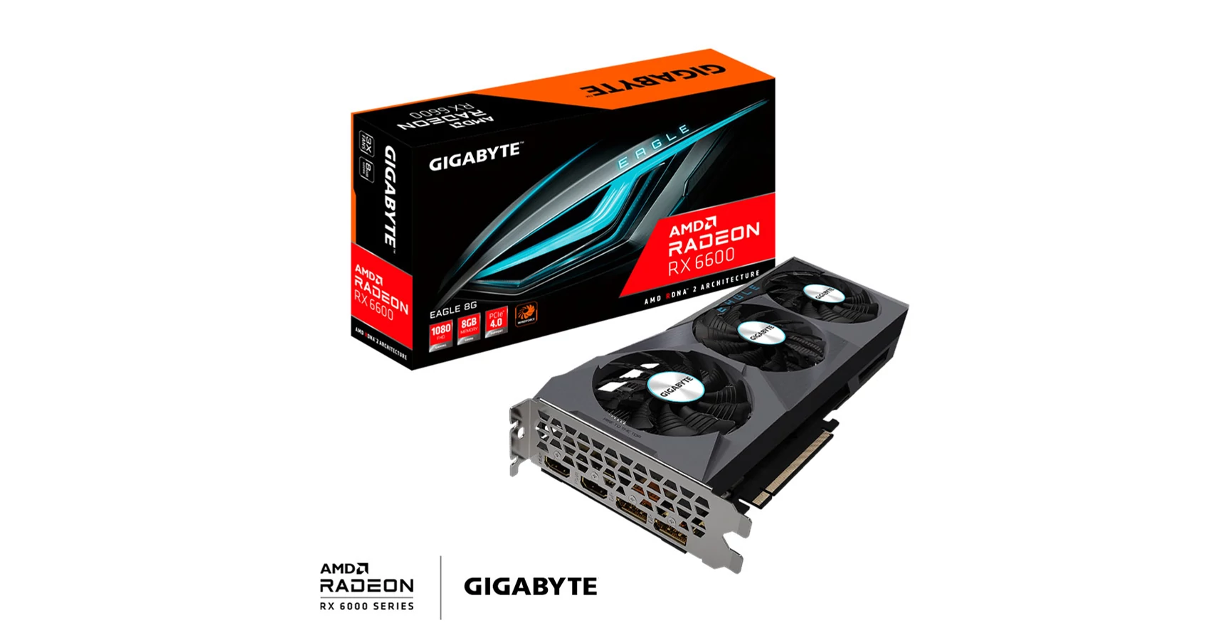 Gigabyte Radeon RX 6600 EAGLE 8G (GV-R66EAGLE-8GD) Videokártya