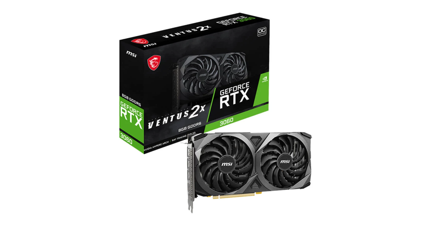 MSI GeForce RTX 3060 VENTUS 2X 8G OC (912-V397-644) Videokártya