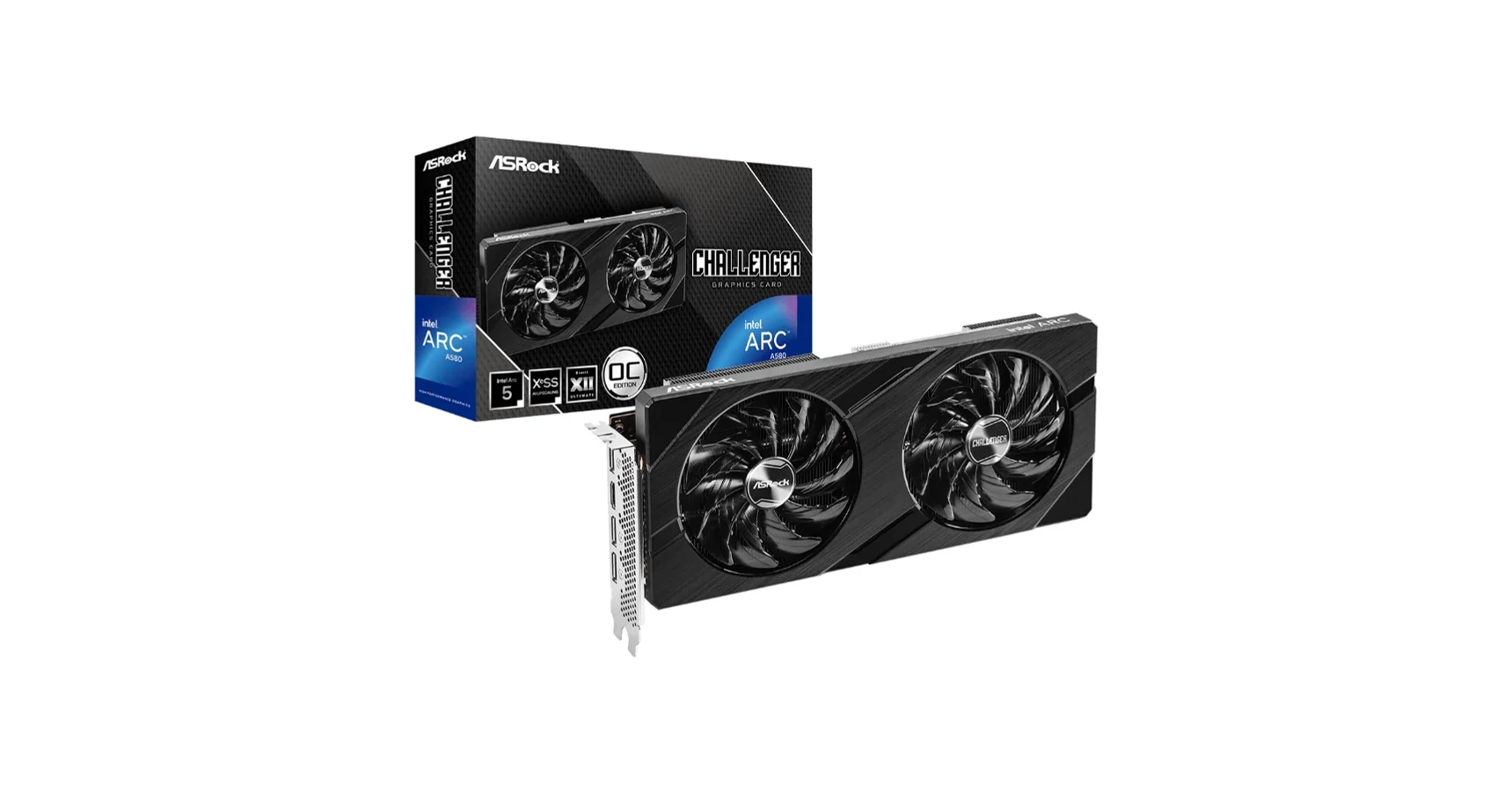 ASRock Intel ARC A580 Challenger 8GB OC (A580CL8GO) Videokártya