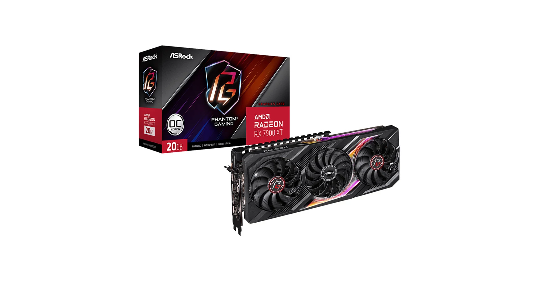 ASRock Radeon RX 7900 XT Phantom Gaming 20GB OC (RX7900XTPG20GO) Videokártya