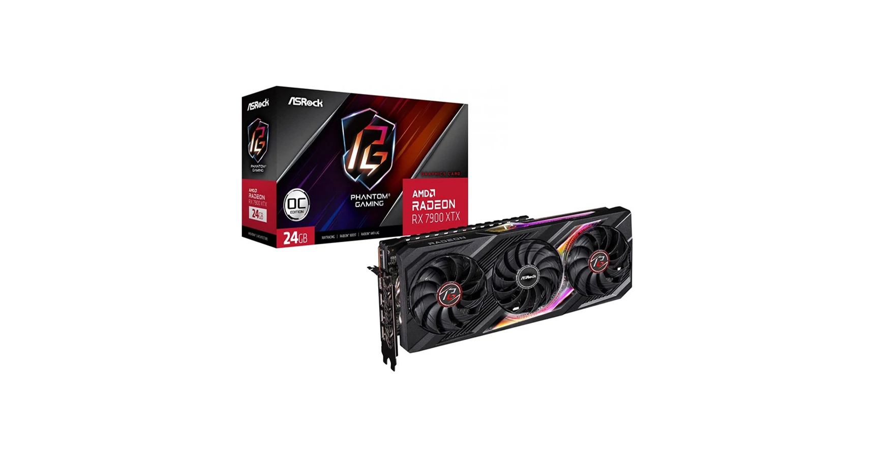 ASRock Radeon RX 7900 XTX Phantom Gaming 24GB OC GDDR6 (RX7900XTXPG24GO) Videokártya
