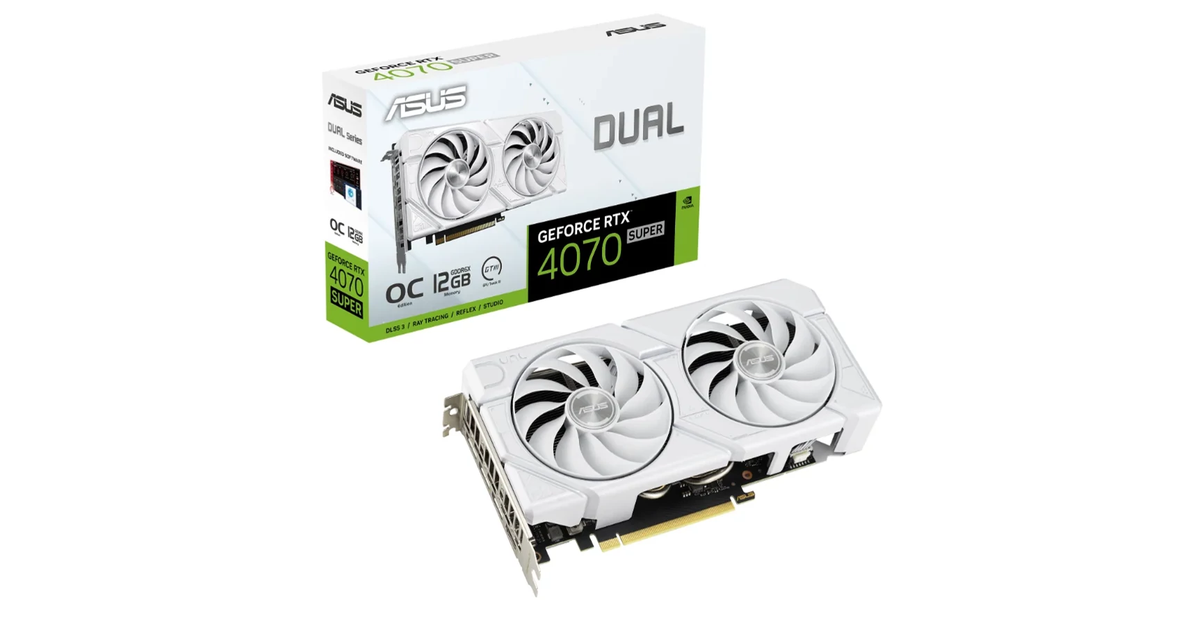 Asus Dual RTX 4070 Super White 12GB GDDR6X Videokártya