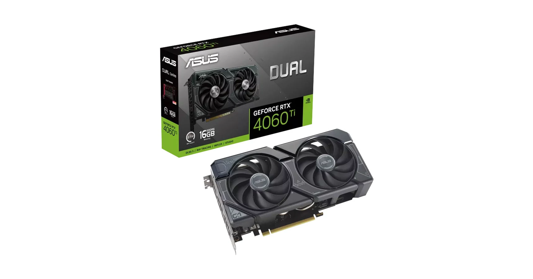 Asus GeForce RTX 4060 Ti 16GB GDDR6 (DUALRTX4060TIA16G) Videokártya
