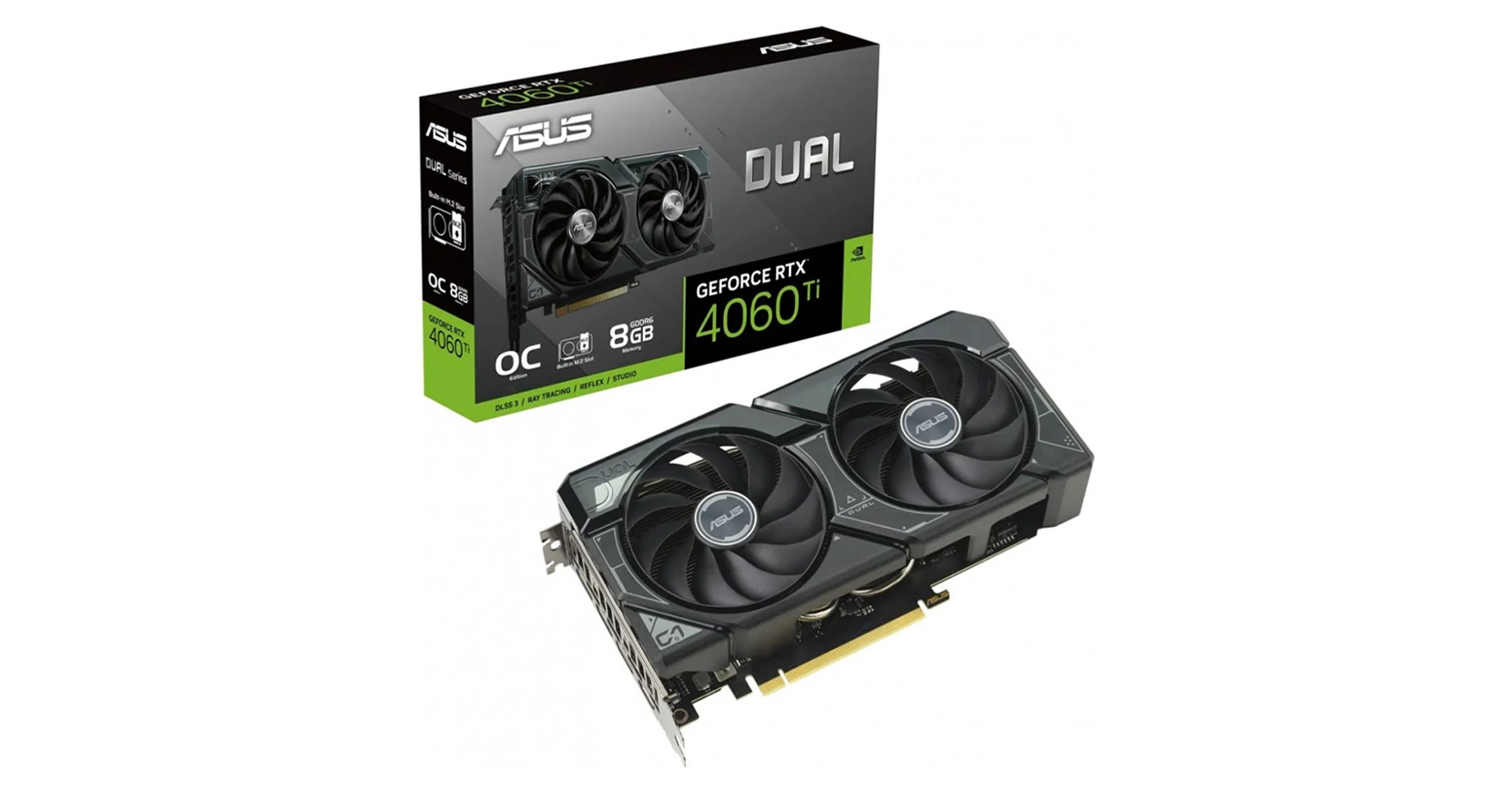 Asus GeForce RTX 4060 Ti 8GB GDDR6 (DUALRTX4060TIO8GV2) Videokártya