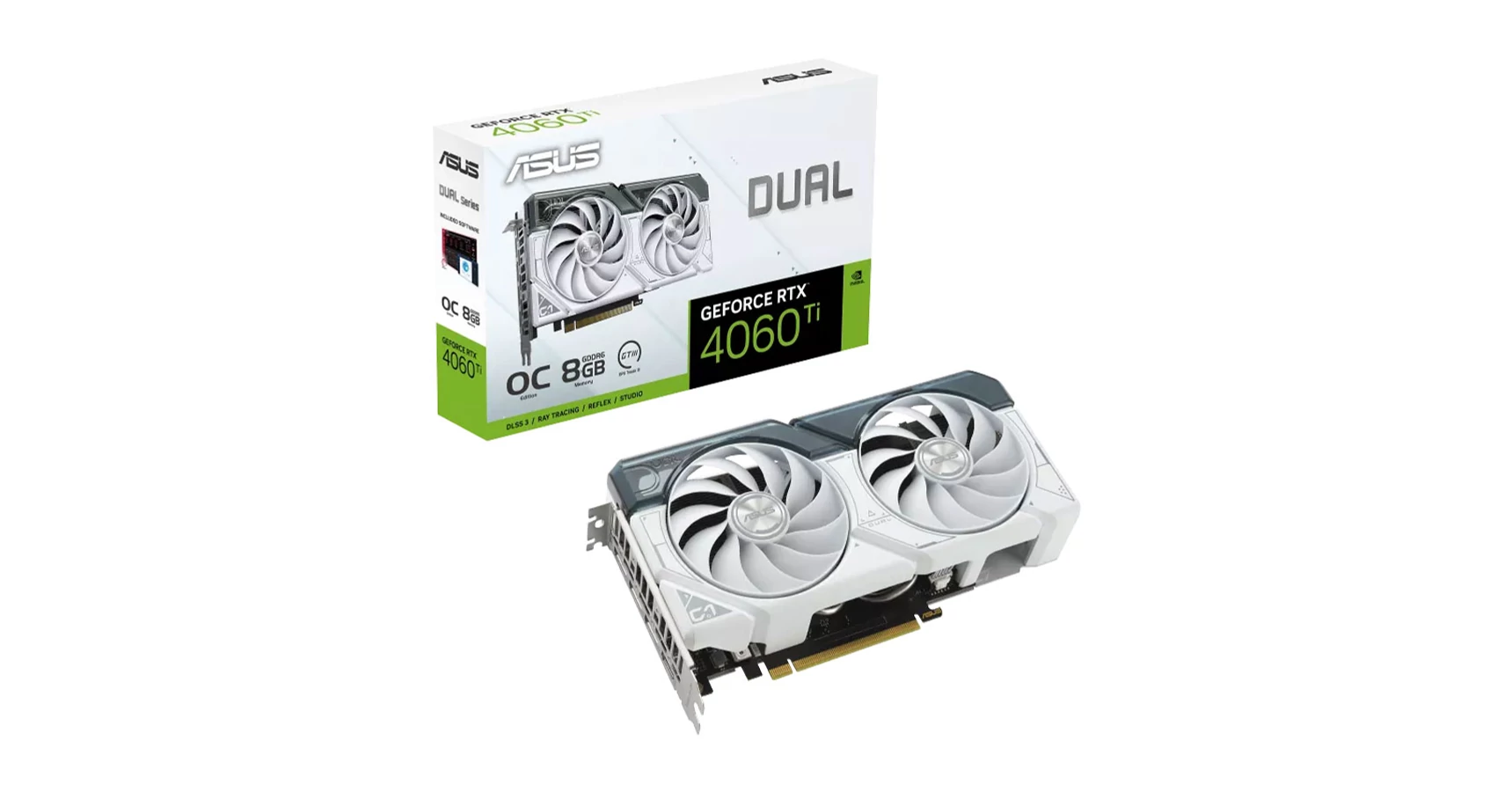 Asus GeForce RTX 4060 Ti 8GB GDDR6 (DUALRTX4060TIO8GWHI) Videokártya