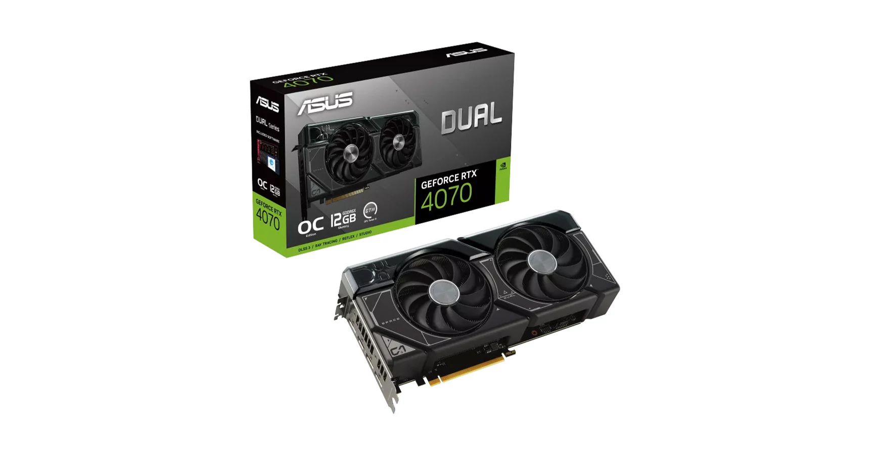 Asus GeForce RTX 4070 SUPER 12GB GDDR6X (DUALRTX4070SO12GWH) Videokártya