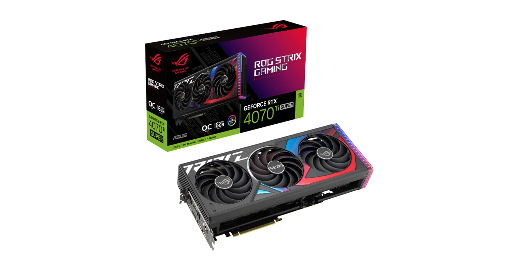 Asus GeForce RTX 4070 Ti SUPER 16GB GDDR6X (ROGSTRIX4070TISO16GG) Videokártya