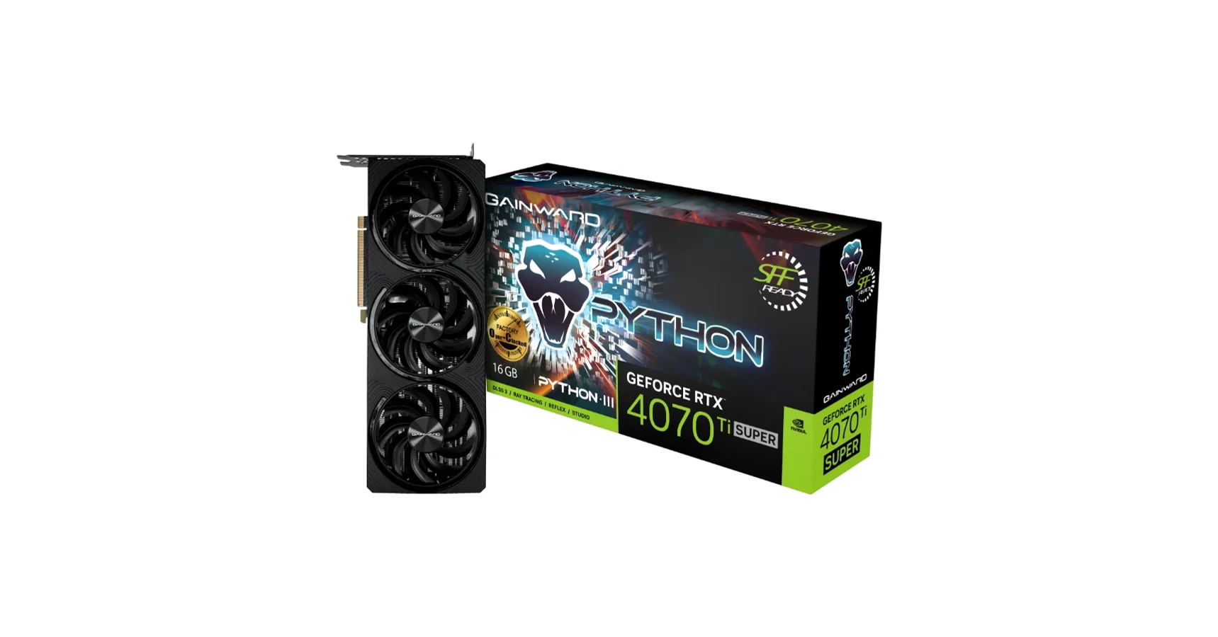 Gainward GeForce RTX 4070 Ti SUPER Python III OC 16GB GDDR6X (NED47TSS19T2-1043T) Videokártya