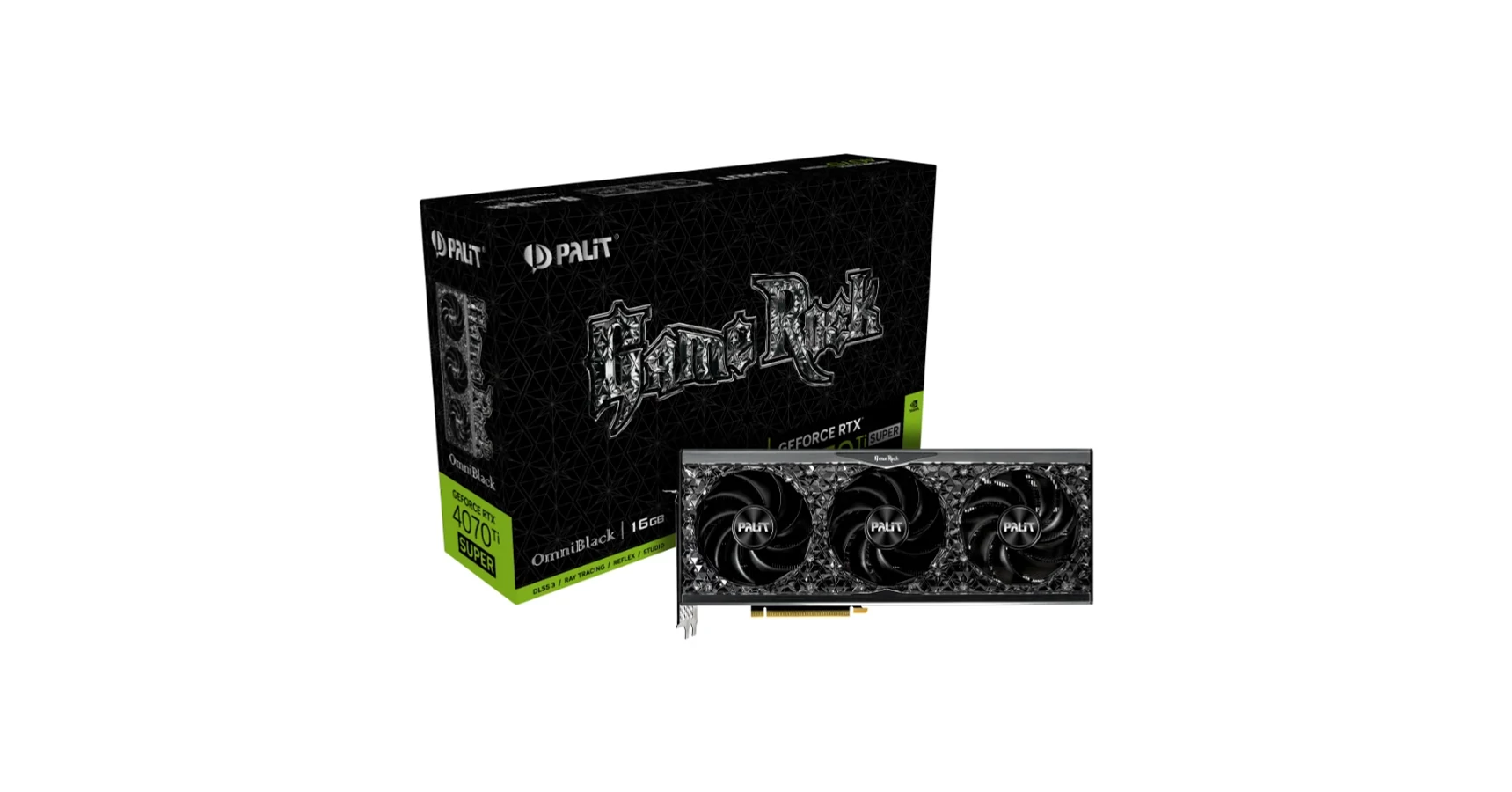 Palit GeForce RTX 4070 Ti SUPER GameRock OmniBlack 16GB GDDR6X Videokártya