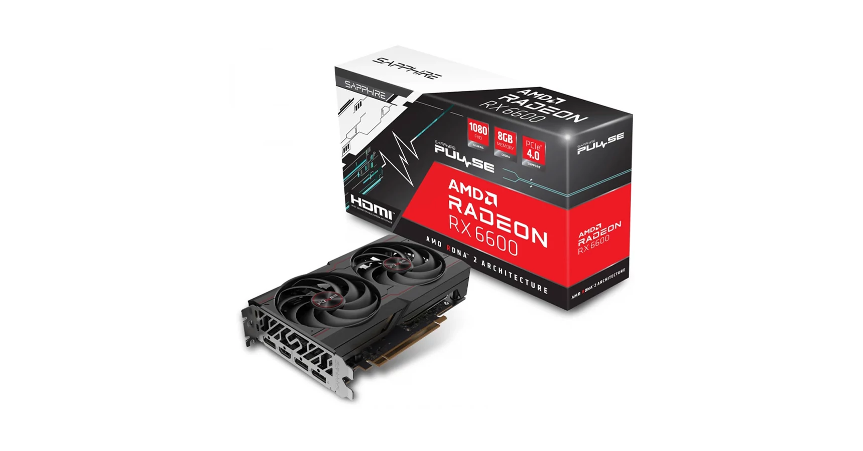 Sapphire AMD RX 6600 8GB - PULSE RX 6600 (113100120G) Videokártya