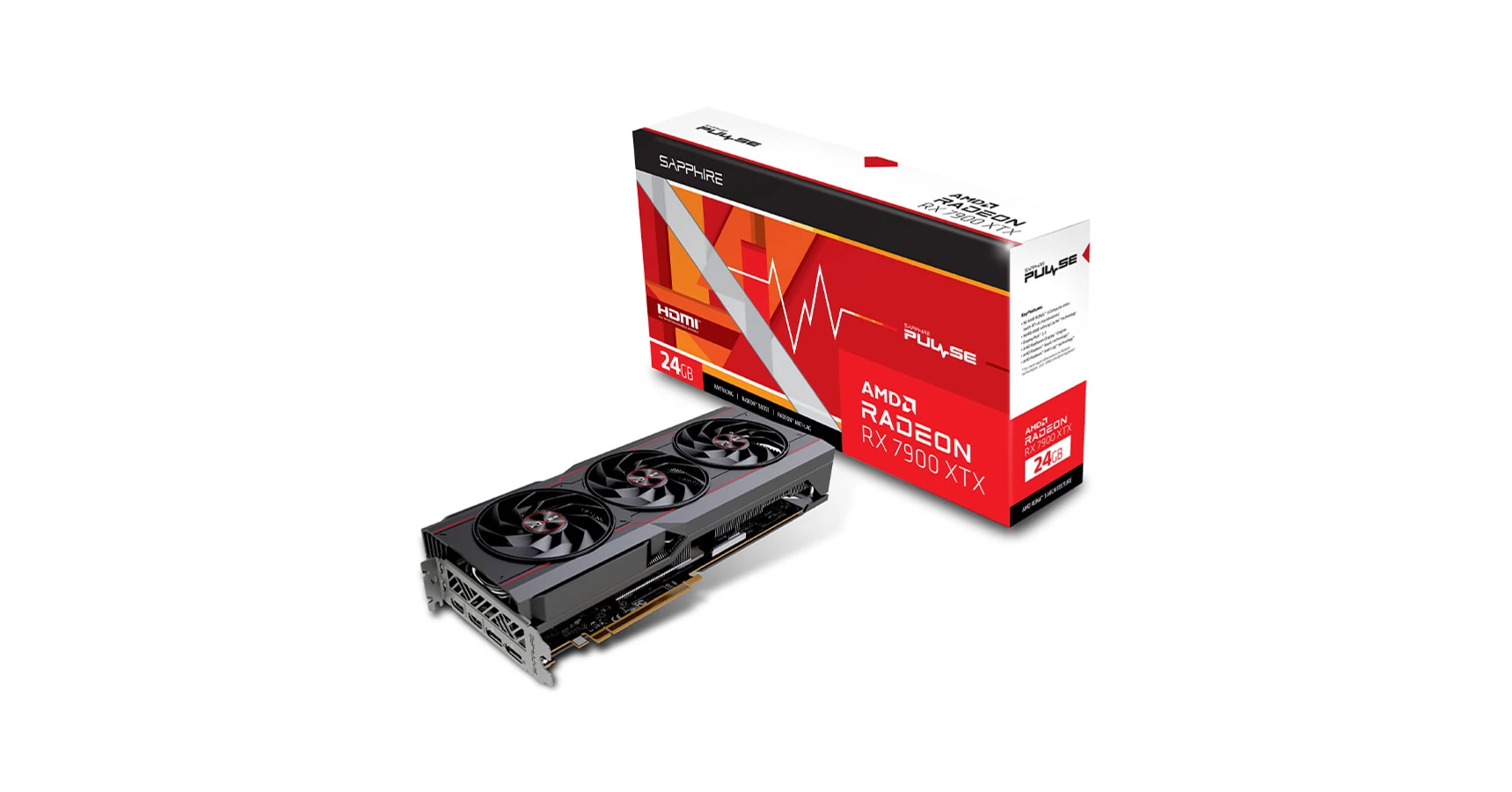 Sapphire AMD RX 7900 XTX Gaming OC 24GB GDDR6 - RX 7900 XTX (113220220G) Videokártya