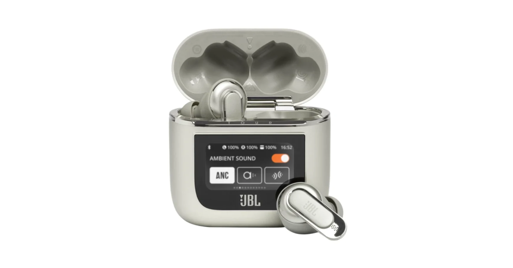 JBL Tour PRO 2 True Wireless fülhallgató, pezsgő