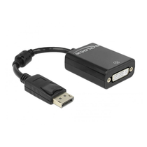 Delock DisplayPort 1.1 &gt; DVI anya passzív fekete Adapter (61847)