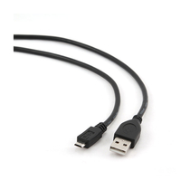 Gembird Micro-USB- USB 2.0 Apa-Apa, 0,1m Fekete Kábel