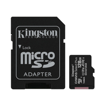 Kingston 128GB SD micro Canvas Select Plus (SDCS2/128GB) Memória kártya Adapterrel