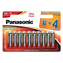 Panasonic AA 10db Pro Power LR6PPG/10BW 6+4F Alkáli Elem