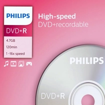 Philips 4,7GB 120' R Hengerdoboz DVD+R Lemez 10 db