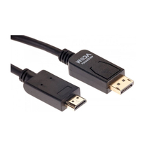 VCOM (CG609) DisplayPort 1.2V - Aktív HDMI 2.0 Apa-Apa 1,8m Fekete Kábel