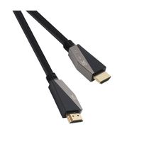 VCOM (CG860-2.0) HDMI Apa-Apa 2m (V2.1, 19M/M, 3D) Fekete-Ezüst Kábel