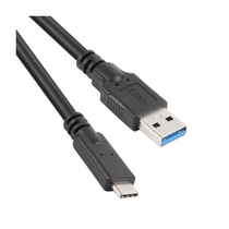 VCOM (CU401-1) USB 3.1 USB-C - USB 1m Fekete Kábel