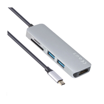 VCOM (CU430M) USB-C Ezüst Adapter Átalakító Kábel