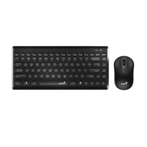 Genius Q-8000 Wireless LuxeMate Vezeték Nélküli Egér és Billentyűzet HUN Fekete