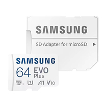 Samsung  EVO Plus microSD 64GB Memória kártya Adapterrel