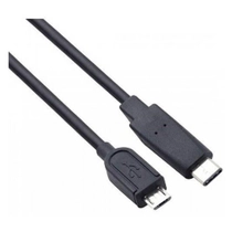 VCOM (CU-407) USB 3.1 Type-C - Micro USB 1m Fekete Kábel