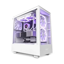 NZXT Midi H5 Elite Edition Matt Fehér ATX Számítógép ház